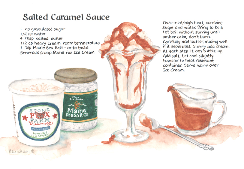 Ice Cream, Salted Caramel Sauce